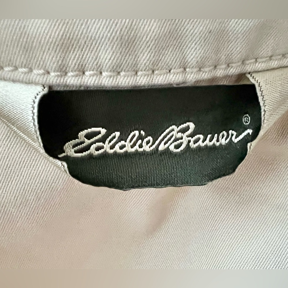 Eddie Bauer Women’s 100% Cotton Field Utility Jacket Tan Size 6 Button Down - Picture 2 of 6